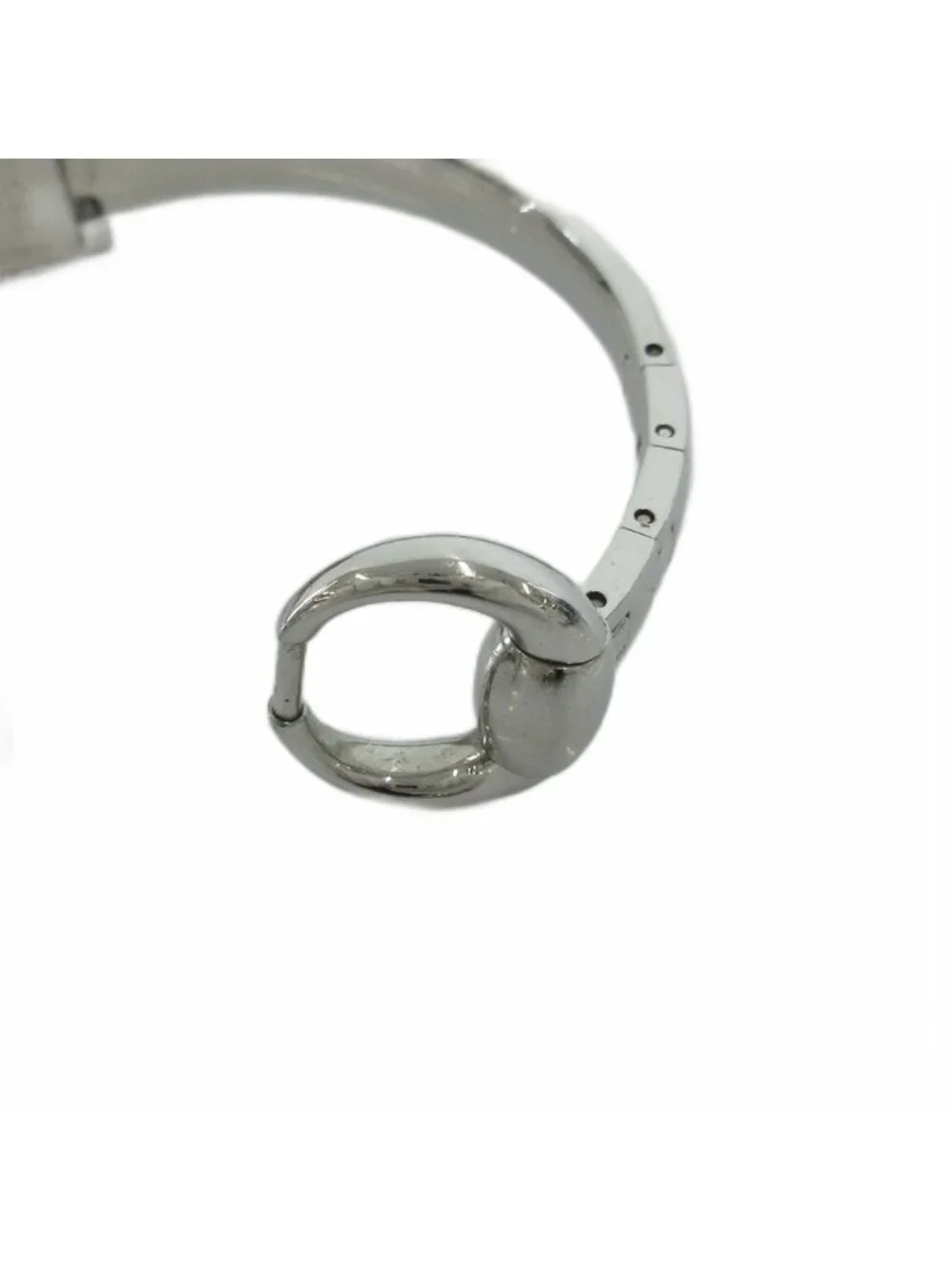 Gucci Frame Watch Square Quartz 128.5 Dial GG Pattern Silver Color MG